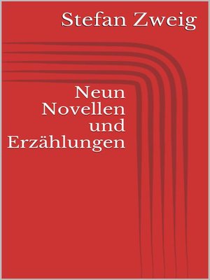 cover image of Neun Novellen und Erzählungen
